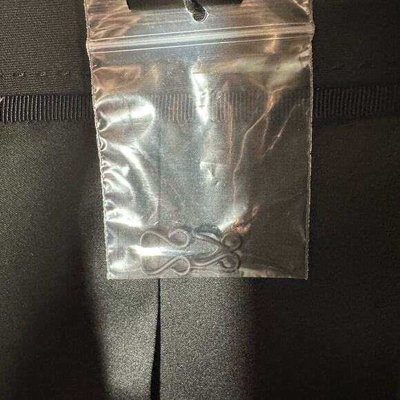 Alice + Olivia Classics Jerri Open-Front Collarless Blazer Size US 10 Black - Picture 9 of 14